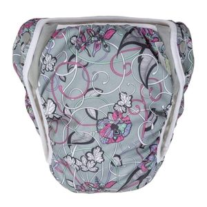 NEW GroVia Swim Diaper Size 1 Fit 10 to 19 Lbs  Ophelia Pink Grey Reusable Cloth